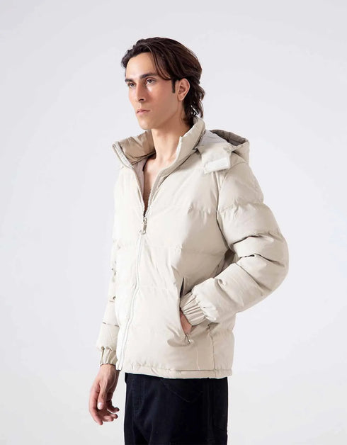 HOODED PUFFER JACKET